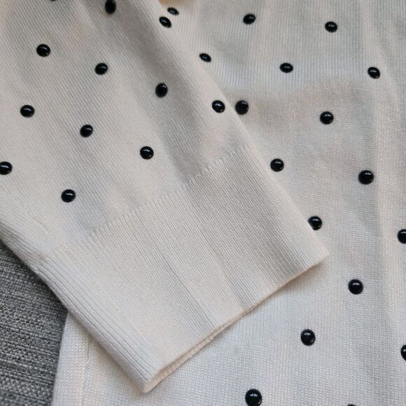 White House Black Market Ombre Polka Dot Embellished Cardigan – Size S NWT - Picture 2 of 10